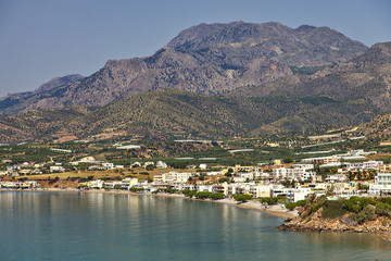 Village of Makrigialos on Crete