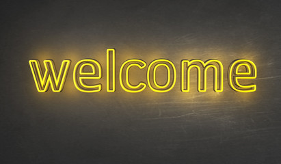 Welcome Light sign