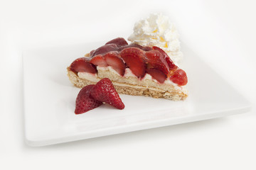 torta di fragole e panna