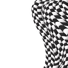 checkered flag background race flag design vector