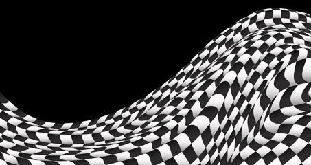 checkered flag background race flag design vector