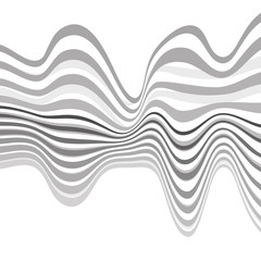 mobious optical art wave vector background black and white