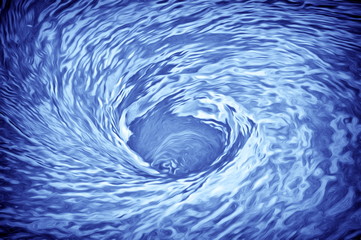 whirl blue  - illustration based on own photo image