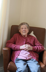 Old woman sitting