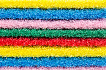 background of multicolor sponge scrub