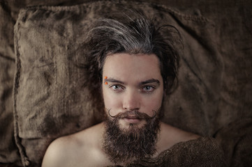Portrait of a bearded man