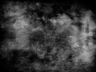 abstract black background, old black vignette border frame on wh