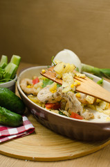 home-baked potatoes