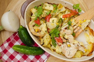 delicious rustic baked potatoes