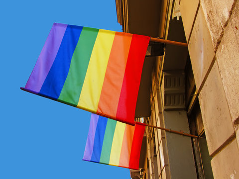 Rainbow flags