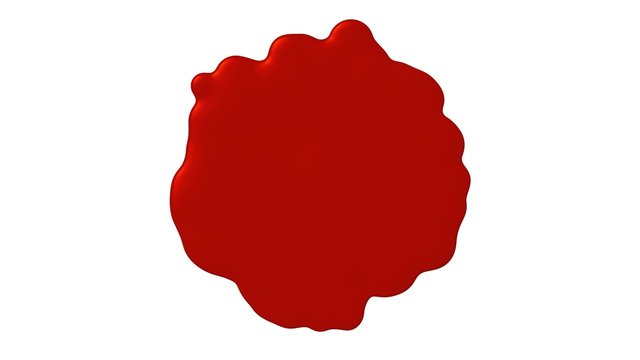 Blauer Farbklecks