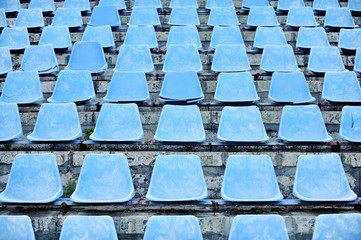 Naklejka premium Old stadium tribune