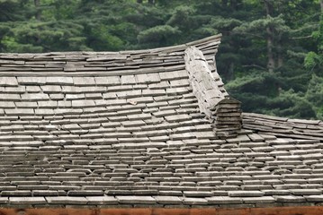 Wooden roof