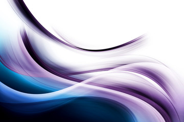 Modern  Fractal Waves Art Abstract Design Background