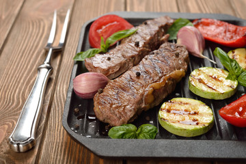 Meat and vegetables