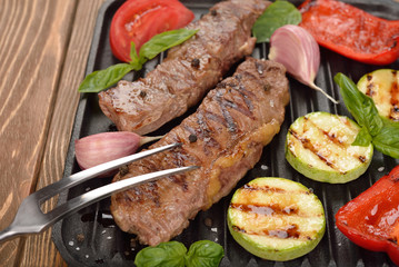 Meat and vegetables
