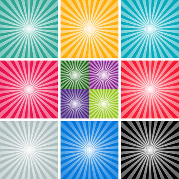 set background of the sun and the sun's rays. vector illustration eps10