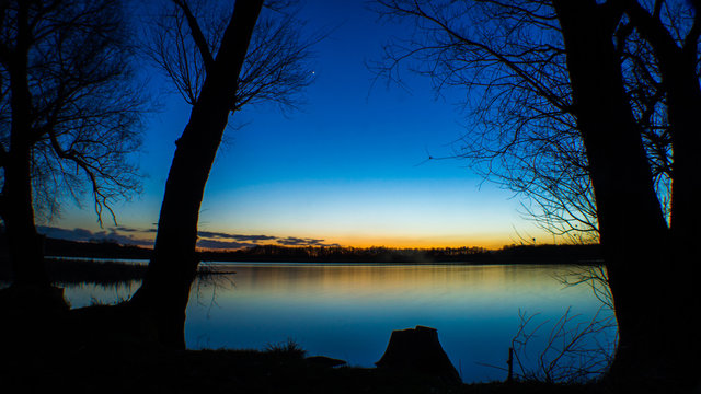 Sunset am See