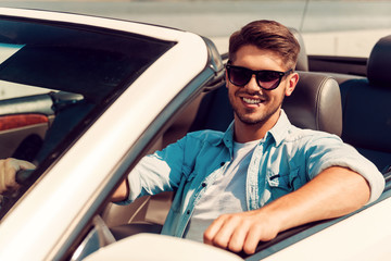 He loves his convertible. 