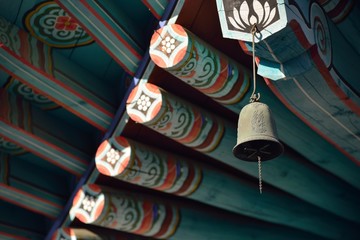 wind chime of korean traditional temple