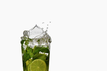 Mojito cocktail splash