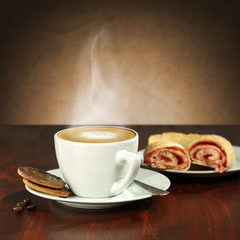 desk and coffee 
