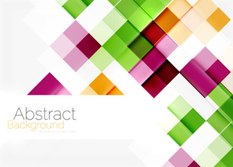 Square shape mosaic pattern design. Universal modern composition