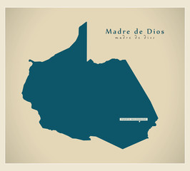 Modern Map - Madre de Dios PE