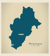 Modern Map - Moquegua PE