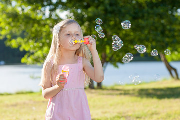 Portrait of a child in the park