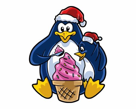 penguins ice cream