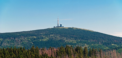 Der Brocken im Harz vom Torfhaus aus gesehen