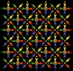 Rainbow rhombus colopful pattern