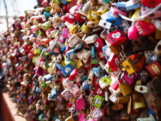 Master key of love. forever love. locked your love. love wall. master key wall at Korea