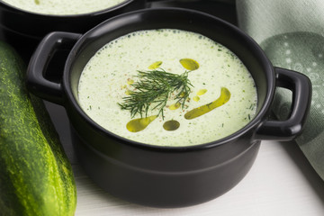 Tarator, bulgarian sour milk soup