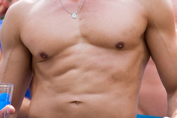 Fototapeta premium Trainierter Oberkörper