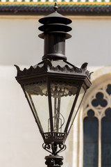Fototapeta na wymiar Old gas lantern on St. Marks square