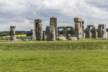 Ancient prehistoric stone monument Stonehenge near Salisbury, UK