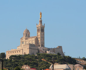 Notr-Dam-de-la-Gard in Marseille, France