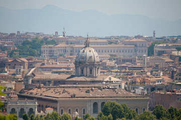 Fototapeta na wymiar Rome's View from Gianicolo