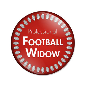 Professional Football Widow Button