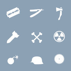 Danger icon set..