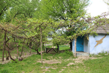 Nature and empty village in Moldova