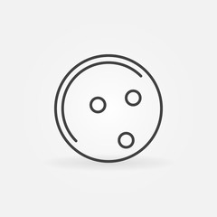 Bowling ball icon or logo