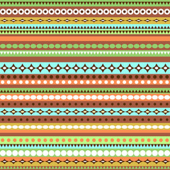Colorful ethnic seamless pattern design