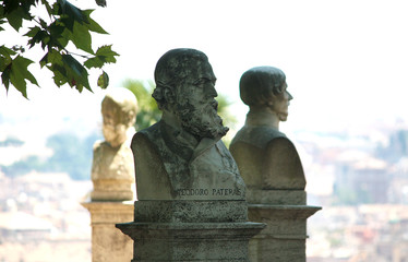 Fototapeta na wymiar Gianicolo's Bust sculpture (Rome)