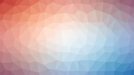 Red White Blue Polygonal Mosaic Background, Vector Illustration,