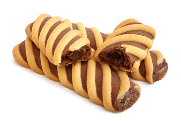 Cookies with chocolate cream
