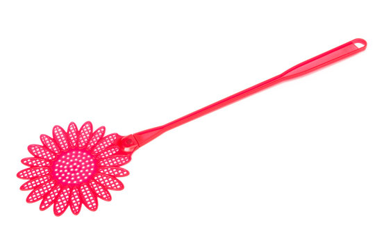 red fly swatter