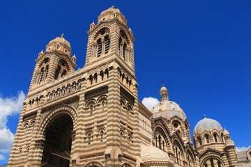 Fototapeta na wymiar Cathédrale Saint Marie Majeure à Marseille, France